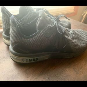 Black and charcoal Nike Air Max
